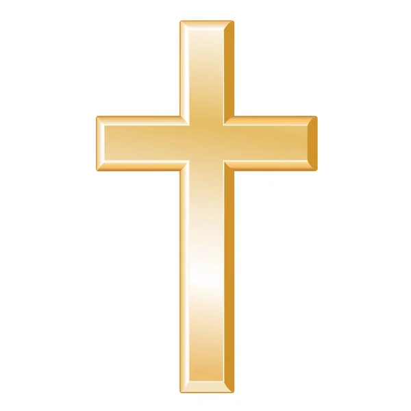 Cruz cristiana, símbolo del cristianismo — Vector de stock