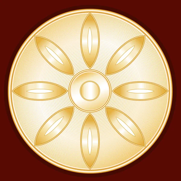 Boeddhisme symbool, Lotus Blossom — Stockvector