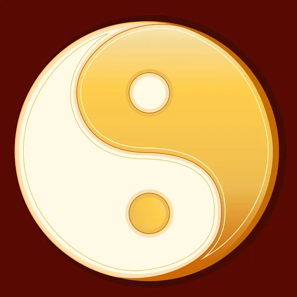 Simbolul taoismului, Yin Yang — Vector de stoc