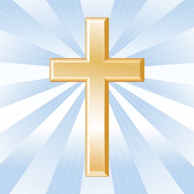 Christian Cross, Hıristiyanlık, mavi gökyüzü Ray arka plan sembolü