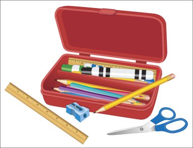 Okul, ev ve ofis için kalem kutusu