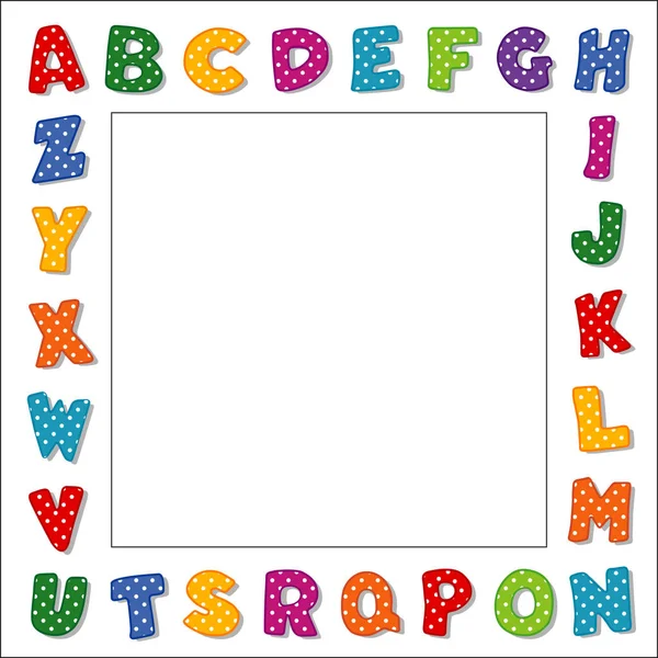 Alfabe çerçeve, lekeli