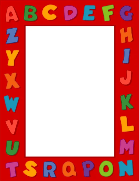 Алфавитная рамка с копировальным пространством — стоковый вектор