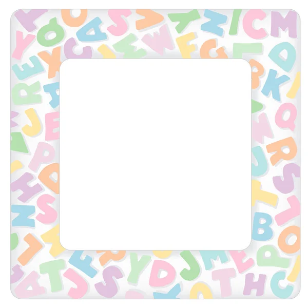 Nursery Alphabet Frame, Pastels