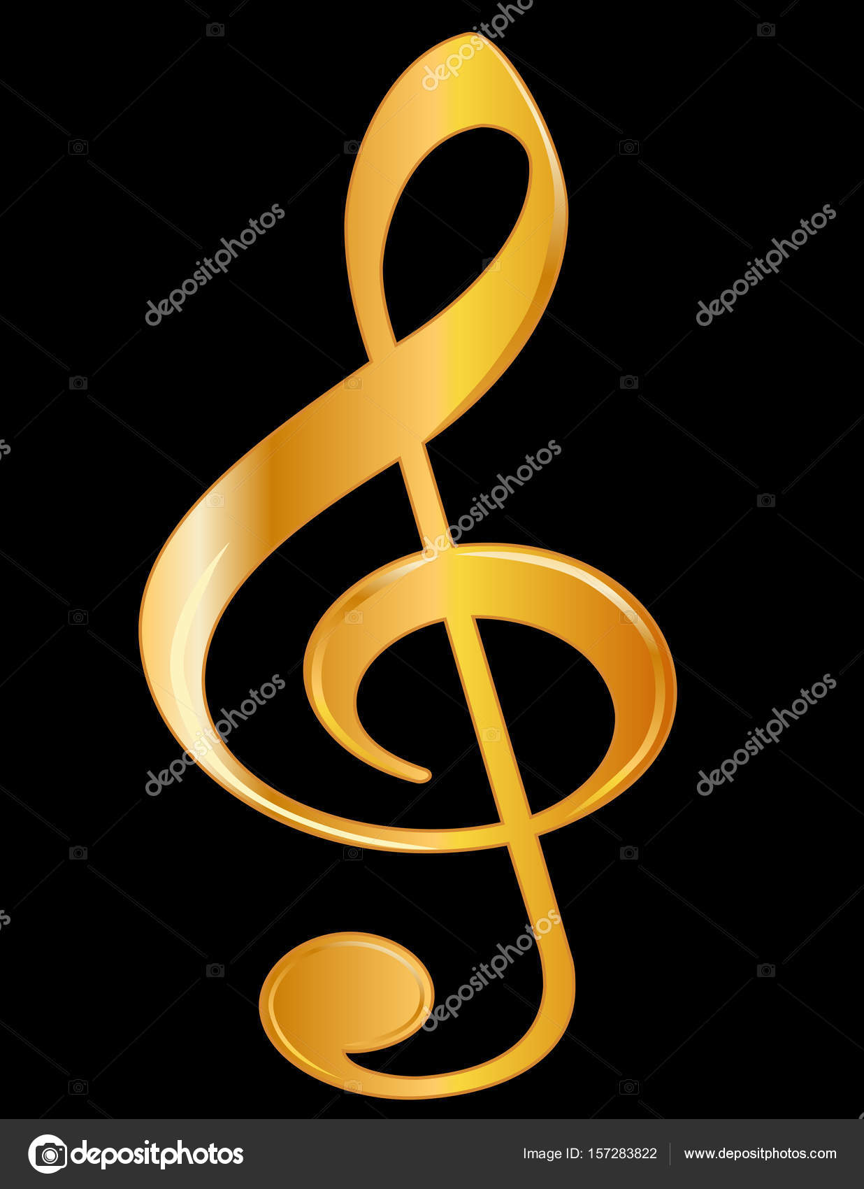 Music Symbols Black Background
