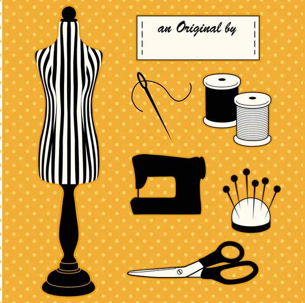 SEWING Supplies CLIP ART Set for Personal and Commercial Use Quilting  Supplies, Dress Form, Fabric, Buttons 