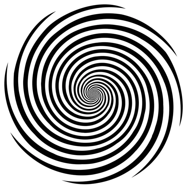 Hypnóza abstraktní spirála návrhový vzor, bílé pozadí — Stockový vektor