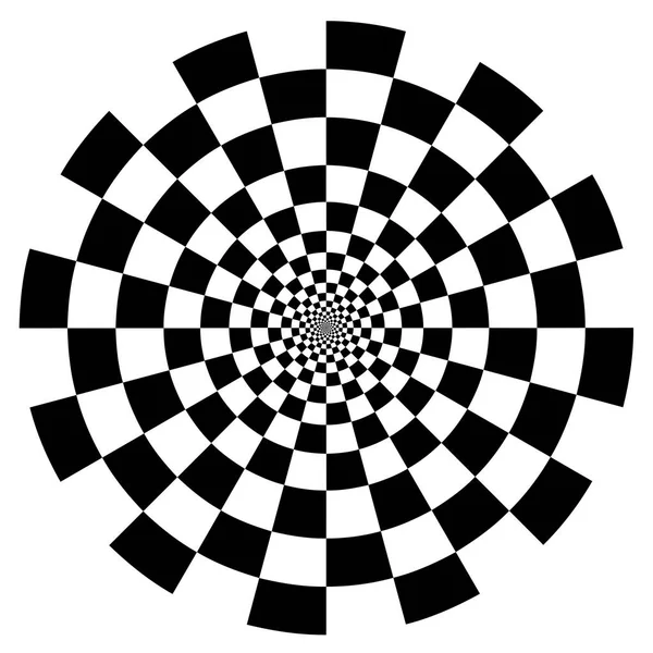 Spirála návrhové vzory, šachovnice — Stockový vektor