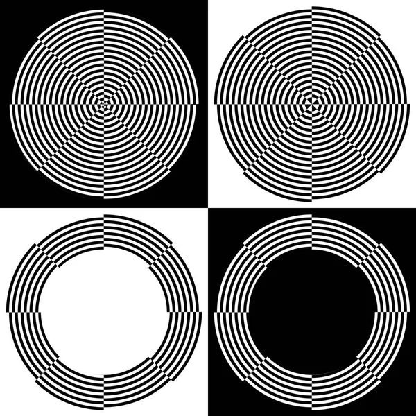 Spiral Design abstrakt mönster och ramar — Stock vektor