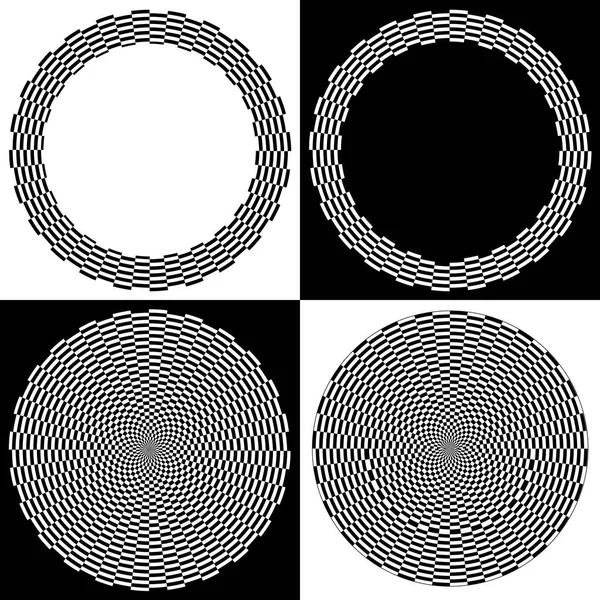 Spiral Design abstrakt mönster och ramar, korg väva — Stock vektor