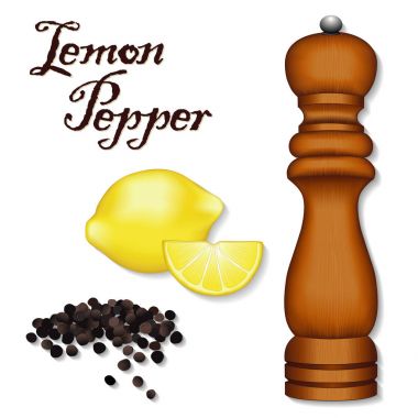 Limon biber, Bütün karabiber, limon, ahşap baharat fabrikası