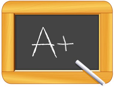 Kara tahta ahşap çerçeve ile bir artı!