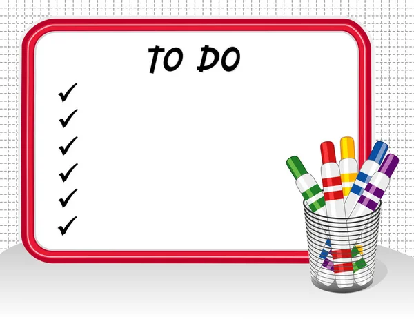 Denetim listesi beyaz tahta Marker Kalem, kopya alanı ile yapmak