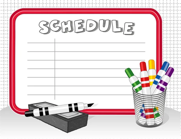 Beyaz tahta zamanlama, Marker Kalem silgi, Resepsiyon Organizer'da kopyalama alanı