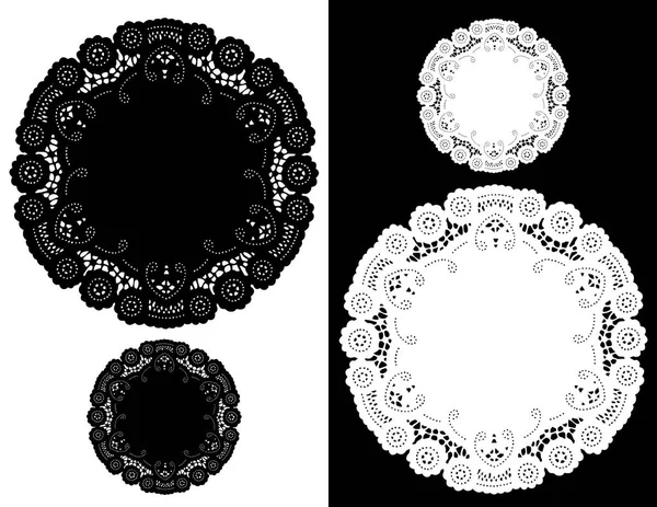 Lace kleedje placemats — Stockvector