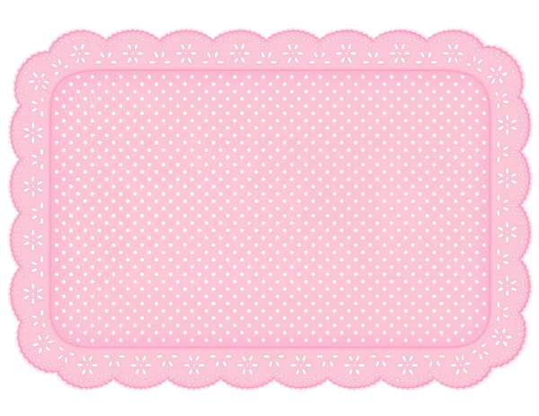 Τοποθετήστε το χαλί, πετσετάκι πουά, παστέλ ροζ — Διανυσματικό Αρχείο