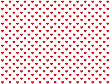 Küçük kırmızı Kalpler ve sevgi, sorunsuz Valentine arka plan. EPS sorunsuz bir şekilde herhangi bir şekil doldurur desen renk örneğini içerir. 