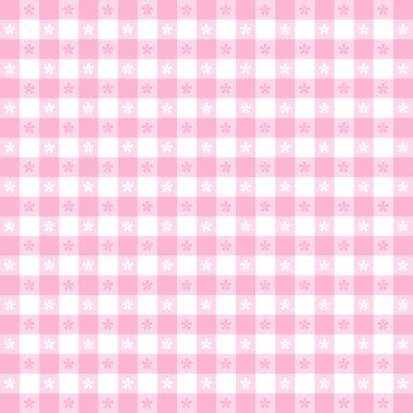 Gingham masa örtüsü pürüzsüz desen, Pastel Pembe, vektör dosyası herhangi bir şekli kusursuzca dolduracak desen örneklerini içeriyor. Piknikler, restoranlar, kafeler, bistrolar, ev dekorları, albümler,.