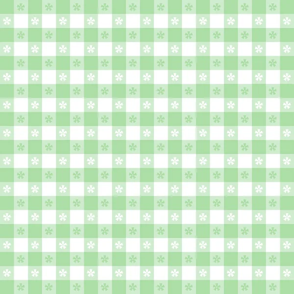 Gingham Tablecloth Seamless Pattern Pastel Green Векторний Файл Включає Себе — стоковий вектор