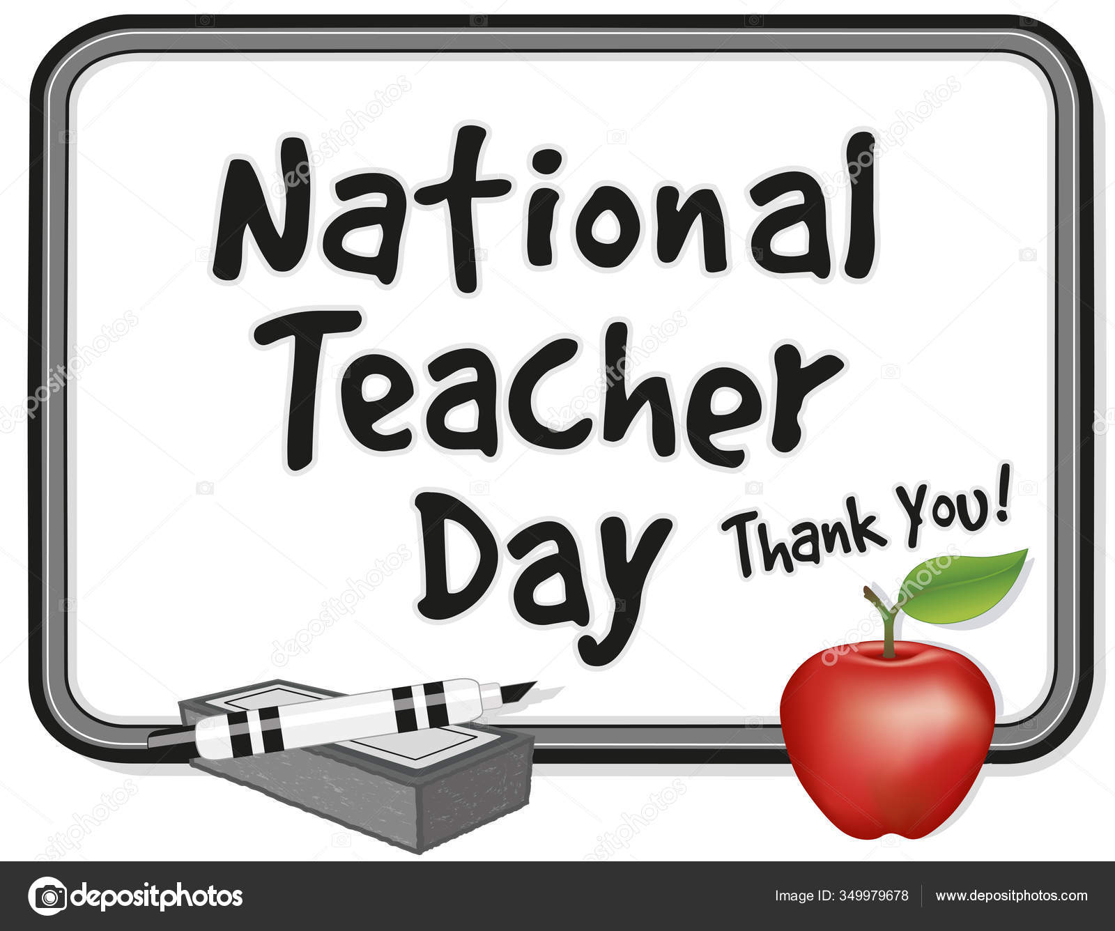 National Teacher Day Thank You Annual Usa Holiday Tuesday 1St Stock