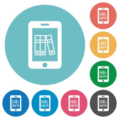 Düz hareket eden yazıhane simgeler