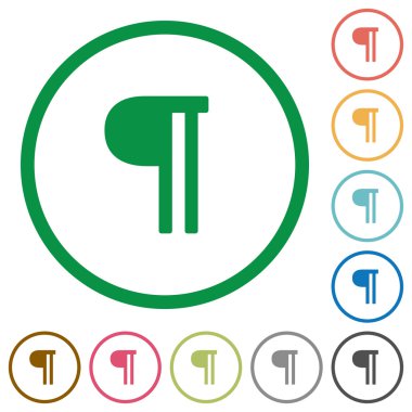 Metin paragraf düz simgeler özetlenen