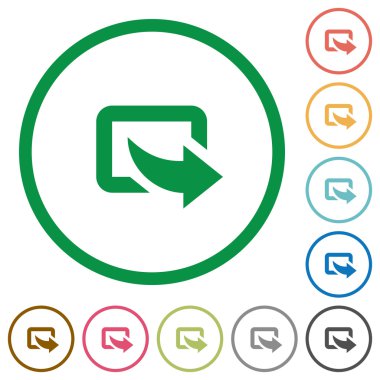 Seviyelendirilmiş düz simgeleri verme