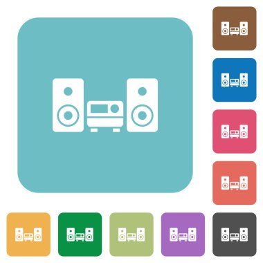 Düz stereo sistem kutsal kişilerin resmi