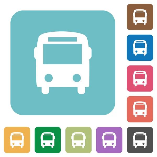 Flat bus icons — Stock Vector