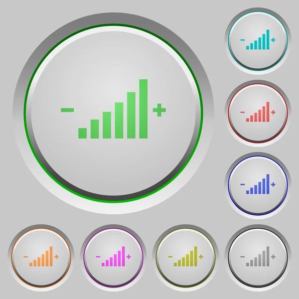 Controle element drukknoppen — Stockvector