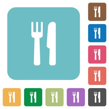 Düz çatal simgeler