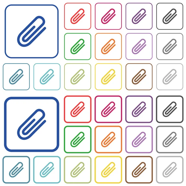 Ek renk düz simgeler özetlenen