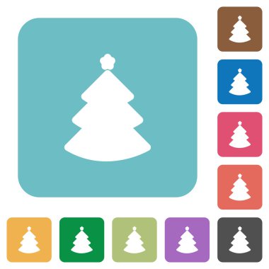 Noel ağacı düz simgeler