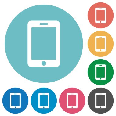 Smartphone düz yuvarlak simgeler