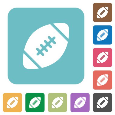 Rugby topu düz simgeler