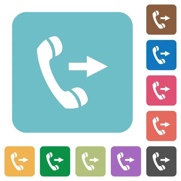 Outgoing call flat icons — Stock Vector