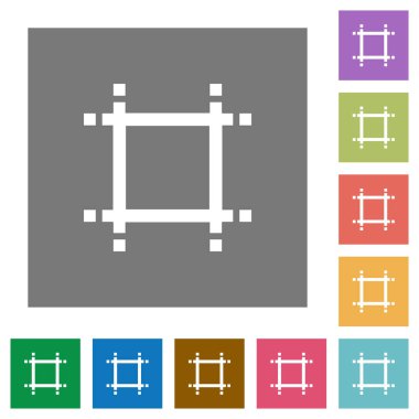 Tuval boyutunu ayarlamak kare düz simgeler