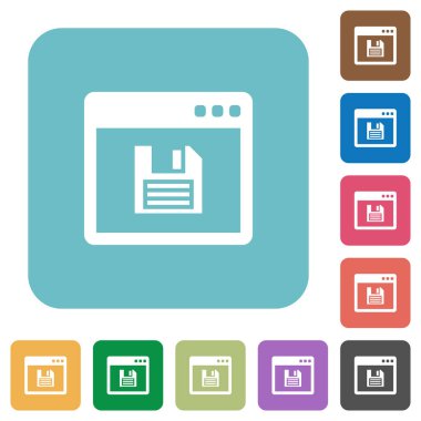 Uygulama düz simgeler kaydetmek