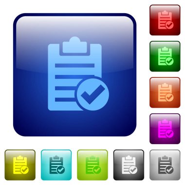 Not renk kare düğmeleri yapılır