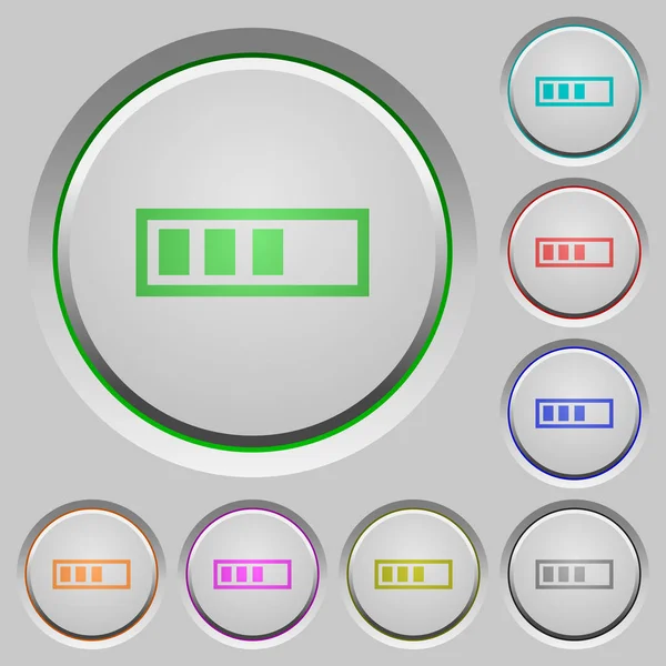 Progressbar プッシュ ボタン — ストックベクタ