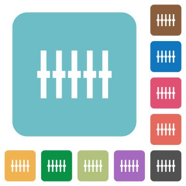 Grafik Equalizer'ı düz simgeler