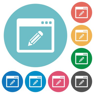 Uygulama düzenlemek düz simgeler