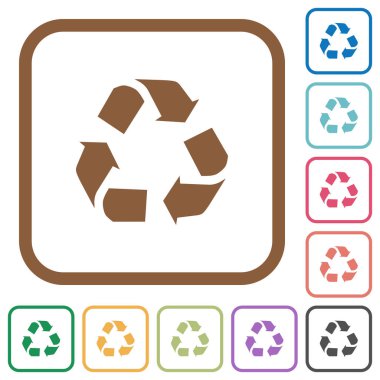 Geri dönüşüm basit simgeler