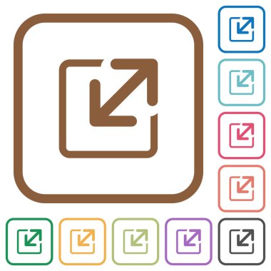 Pencere basit simgelerini yeniden boyutlandırmak