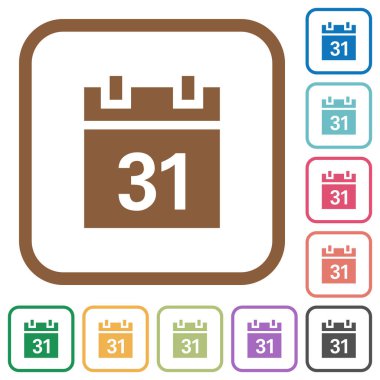 Takvim basit simgeler