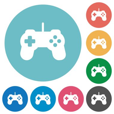 Oyun kumandası düz simgeler