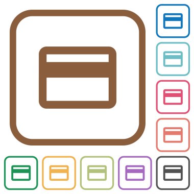 Kredi kartı basit simgeler