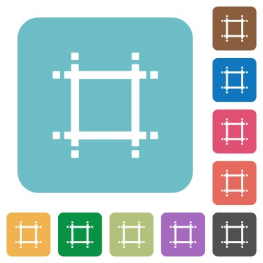 Tuval boyutunu ayarlamak kare düz simgeler