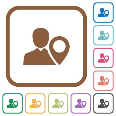 Kullanıcı konumu basit simgeler