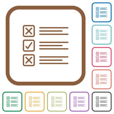 Soru formu basit simgeler